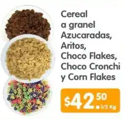 Arteli Cereal a granel Azucaradas, Aritos, Choco Flakes, Choco Cronchi y Corn Flakes oferta