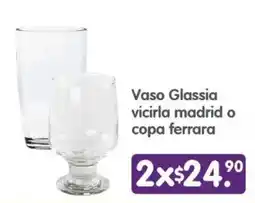 Arteli Vaso Glassia vicirla madrid o copa ferrara oferta