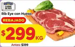 HEB Hill country - rib eye con hueso oferta