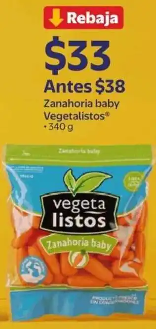 Vegetalistos zanahoria baby