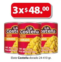 Zorro La Costeña Elote Dorado oferta