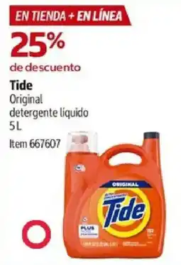 Costco Tide Original detergente líquido oferta
