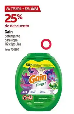 Costco Gain detergente para ropa oferta