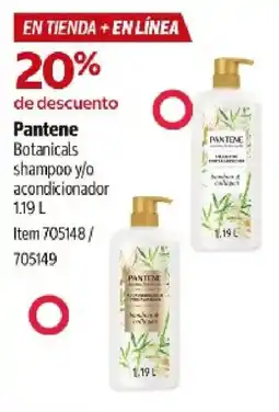 Costco Pantene Botanicals shampoo y/o acondicionador oferta