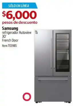 Costco Samsung refrigerador Autoview French Door oferta