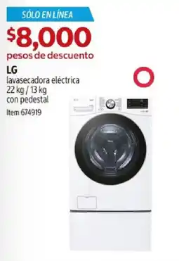 Costco LG lavasecadora eléctrica oferta