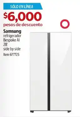 Costco Samsung refrigerador Bespoke AI oferta