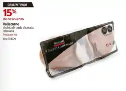 Costco Vallecarne chuleta de cerdo ahumada rebanada oferta
