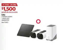 Costco Eufy 2 cámaras solares + panel solar modelo E40 oferta