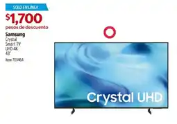 Costco Samsung Crystal Smart TV UHD 4K oferta