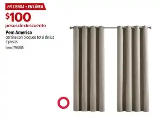 Pem America cortina con bloqueo total de luz
