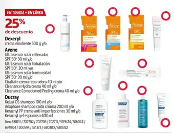 Dexeryl Avene Ducray
