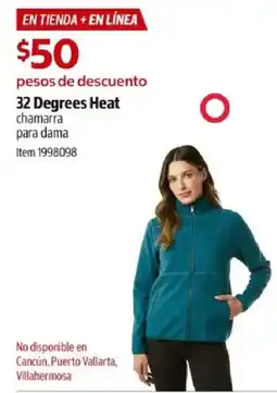 Costco 32 Degrees Heat chamarrapara dama oferta