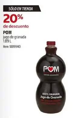 Costco POM jugo de granada oferta