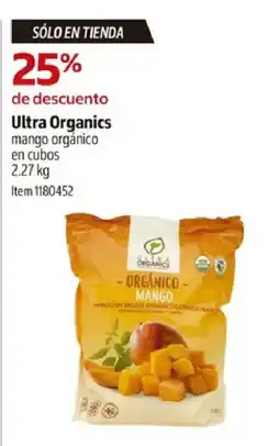 Costco Ultra Organics mango orgánico en cubos oferta