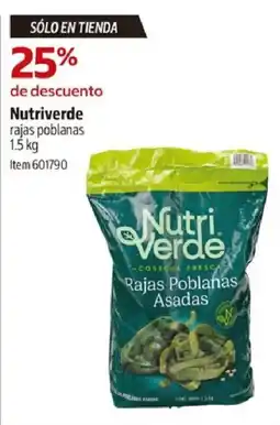 Costco Nutriverde rajas poblanas oferta