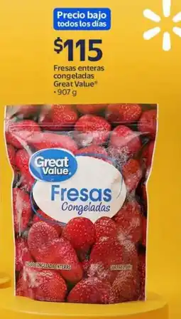 Walmart Great Value Fresas Congeladas oferta