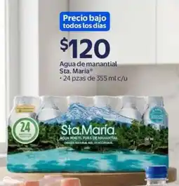 Walmart Sta.María Agua de manantial oferta