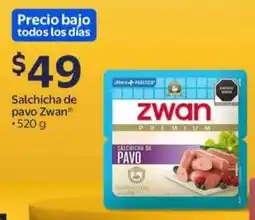 Walmart Zwan salchicha de pavo oferta