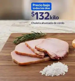 Walmart Chuleta ahumada de cerdo oferta