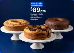 Walmart Rosca de vainilla con nuez, marmoleada o chocolate oferta