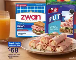 Walmart Zwan Jamón de pavo virginia oferta