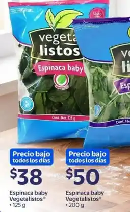 Walmart Vegetalistos espinaca baby oferta