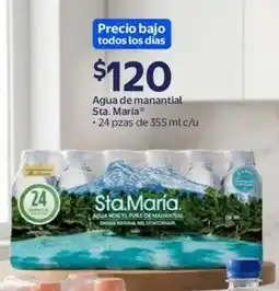 Walmart Sta.María Agua de manantial oferta