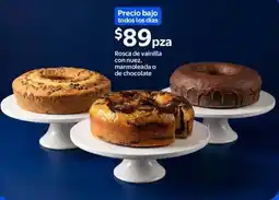 Walmart Rosca de vainilla con nuez, marmoleada o de chocolate oferta