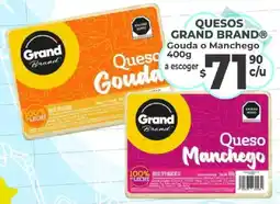 Casa Ley Grand Brand Quesos Gouda o Manchego oferta