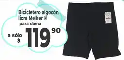Casa Ley Melher biciclertero algodón licra para dama oferta