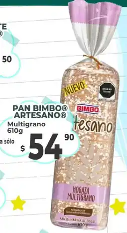 Casa Ley Bimbo pan artesano multigrano oferta