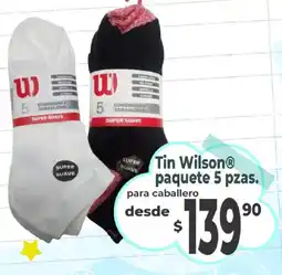 Casa Ley Tin Wilson® paquete 5 pzas. para caballero oferta