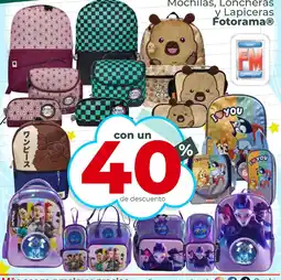 Casa Ley Fotorama Mochilas, Loncheras y Lapiceras oferta