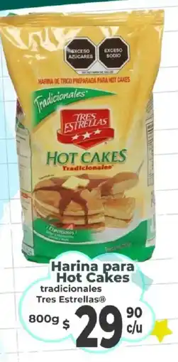 Casa Ley Tres Estrellas Harina para Hot Cakes tradicionales oferta