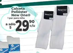 Casa Ley New One Calceta Poliéster oferta