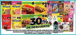 Merco Nesquik Carlos V Nature Valley oferta