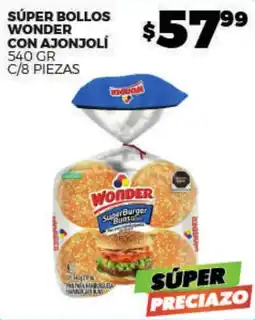 Merco Wonder Súper Bollos Wonder con Ajonjolí oferta