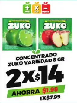Merco Zuko concentrado variedad oferta