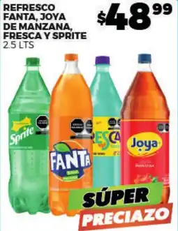 Merco Fanta, Joya de Manzana, Fresca y Sprite oferta