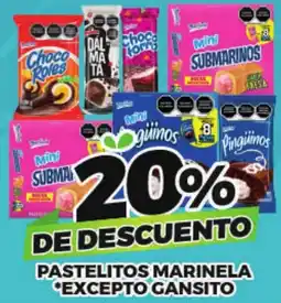 Merco Marinela pastelitos oferta
