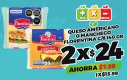 Merco Florentina queso americano o manchego oferta