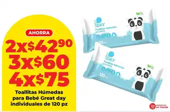 HEB Great day Toallitas Húmedas para Bebé oferta