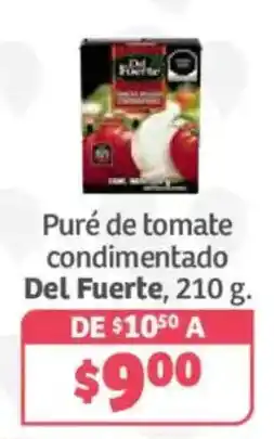 Soriana Híper Del Fuerte puré de tomate condimentado oferta