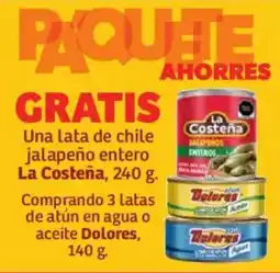 Soriana Híper La Costeña chile jalapeño entero oferta