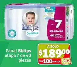 Soriana Híper Bbtips Pañal etapa 7 oferta