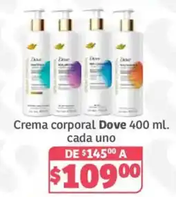 Soriana Híper Dove crema corporal oferta
