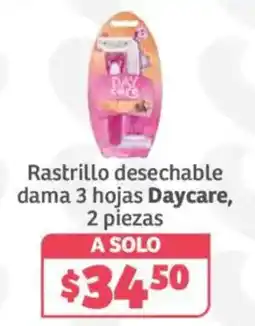 Soriana Híper Daycare rastrillo desechable dama 3 hojas oferta