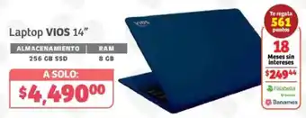 Soriana Híper Vios Laptop 14" oferta