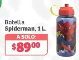 Soriana Híper Botella Spiderman oferta